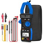 Clamp Meter Inrush Multimeter, Kethvoz 1/3 Phase 1000A TRMS 9999 Count Voltmeter Ammeter Continuity Tester Measure AC DC Current Amp Voltage Ohm Test Power Factor Phase Angle 580P