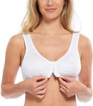 Carole Martin Women's Full-Freedom Comfort Bra White 36