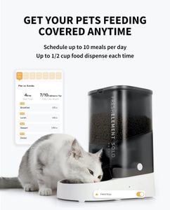 PETKIT Automatic Cat Feeder 3L – App Control, Stainless Steel Bowl, Anti-Clog