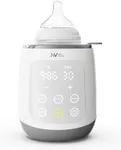 HEYVALUE Bottle Warmer, Baby Bottle Warmer 10-in-1 Fast Baby Food Heater&Thaw BPA-Free Milk Warmer with IMD LED Display Accurate Temperature Control for Breastmilk or Formula for Bottles