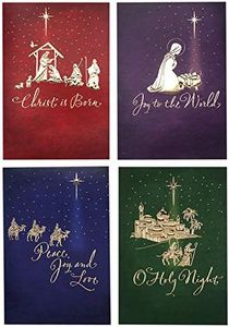 Hallmark Image Arts Religious Boxed Christmas Cards Assortment (4 Designs, 24 Christmas Cards with Envelopes)