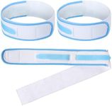 Foley Catheter Holder Urine Drainage Bag Leg Band Band Straps Anti Slip Urinary Catheter Bag Leg Holder Elastic Foley Catheter Stabilization Device for Men Women, 2 x 23.6 Inch, 4 Pcs, White and Blue