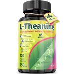 Next Gen U L-Theanine Food Supplement 250 mg Capsules, Caffeine Free Supplements to Support Anxiety, Stress, Sleep, Derived Naturally from Green Tea