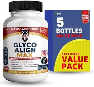Glyco Align Max Maximum Strength Blood Sugar Support Supplement, 60 Vegan Capsules, with Banaba Leaf, Juniper Berry, Cinnamon Bark (5)