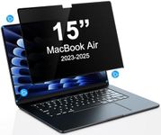 PYS® Privacy Screen MacBook Air 15 inch Compatible with MacBook Air 15.3 Inch Newly Release(2023-2024),Model A3114/A2941 with M3/M2 Chip,Laptop Privacy Screen Shield/Removable/Anti-Spy/Bubble Free