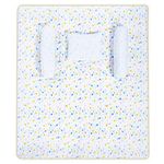 haus & kinder Cotton Bedding Set for 0-2 Years Baby | Pack of 5 - Mattress, Pillow, Bolsters and Quilt (Elephant)