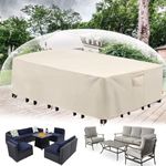 Forubar Patio Furniture Cover Set, 