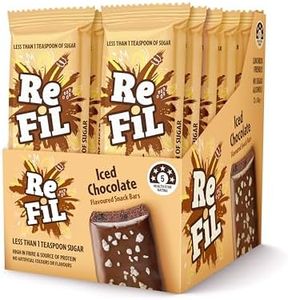 Refil Iced Chocolate Flavoured Snack Bars, Low Calorie, High Fibre & Protein, Healthy Protein Bars