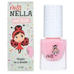 Miss Nella CHEEKY BUNNY – Safe light pink Nail Polish for Kids, Non-Toxic & Odor Free Formula for Children and Toddlers, Natural Water Based for Easy Peel Off