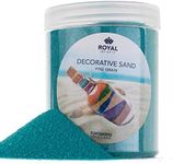 Royal Imports Decorative Beach Sand for Vase Filler, Wedding, Home Decor, Arts & Crafts, Fire Pit, Fireplace, Pet Tank Habitat - 4.5 LBS, Turquoise Blue