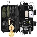 WOWOSS Survival Kit 36-in-1 Survival Equipment Emergency Tool Outdoor Multi-Tools for Hiking Camping Hunting Cycling Outdoors (Style2)