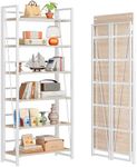 4NM No Assembly Folding Bookshelf, 
