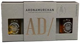 Ardnamurchan AD Gift Set | Highland Single Malt Scotch Whisky Tasting Set | 4 x 5cl Miniature Bottles | Crafted in Scotland by the Ardnamurchan Distillery