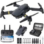 Banban E58 Drones with Camera Foldable Remote Control Drone Compact Aerial Photography for Outdoor 120° degrees of obstacle avoidance,Comes with Carrying Case and 3 Batteries No Assembly Required