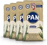 P.A.N. Whole Grain White Corn Meal – Pre-cooked Gluten Free and Kosher Flour for Arepas (2.2 lb/Pack of 4)