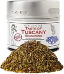 Gustus Vitae - Taste of Tuscany - Gourmet Seasoning - Non GMO - Artisanal Spices Blend - Magnetic Tin - Gourmet Spice Blend - Crafted in Small Batches - Hand Packed