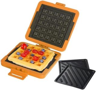 MKYSAIL Microwave Sandwich Maker & Waffle Maker 2-in-1 Set - Full Wrap detachable Silicone waffle sandwich maker for Breakfast/meats,Fast Grilled cheese,Dishwasher Safe,Portable for Home/Travel/Gifts