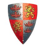 LionTouch Prince Lionheart Shield, Red, Grey, Gold