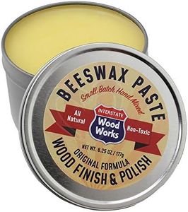 Interstate WoodWorks Beeswax Paste Wood Finish & Polish - 6.25 oz.- Cutting Board Sealer - Made in America