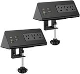 Nightstand Edge Mount Power Strip w