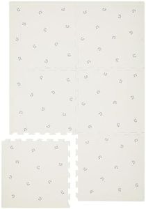 3 Sprouts Kids Foam Play Mat - Interlocking Baby Floor Tiles with Soft, Safe, and Durable Foam Puzzle Mat Design for Children's Play Area - Blueberry Natural