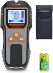 6-in-1 Stud Finder Wall Scanner, POROMETISTO DSF01 Wall Stud Finder with Electric Wire Finder, Deep Scan Stud Sensor for drywall, Wood, Plaster Walls, Metal, AC Wire, Magnetic, Joists, Pipes (Grey)
