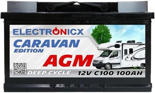 AGM 100Ah Electronicx Caravan Edition V2 solar battery power supply 12v motorhome gel accumulator