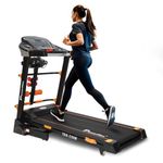 PowerMax Fitness TDA-230M (4HP Peak) Smart Folding Electric Treadmill with Auto Incline, MP3, Speaker, DIY and Virtual Assistance, Exercise Machine for Home Gym and Cardio Training