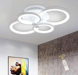 Ganeed Dimmable Modern Ceiling Light 56W LED Ceiling Light Fixtures Acrylic Flush Mount LED Chandelier Light Fixture for Living Room Bedroom Dinner Room 3000-6500K