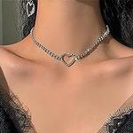Zoestar Rhinestone Choker Necklace 