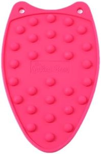 The Quilted Bear Mini Iron Rest Pad - Silicone Hot Resistant Iron Pad for General Ironing or Quilting Iron Use with Four Different Colour Mats Available! (Mini, Pink)