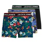 Jack & Jones Men's Boxershorts Boxer Shorts, Detail: Bardaboes Cherry - Maritime Blue Black, L UK