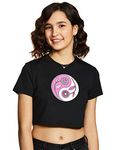 Nike' Women's Regular Short Sleeve TOP (CJ3632-010_Black/Active Fuchsia S)