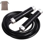 Gaoykai Weighted Jump Rope for Women,Men,Heavy jump rope with Adjustable Bold PVC Rope,Ball Bearing Aluminum Alloy Non-Slip Handle,Great for Crossfit Training, Boxing, and MMA Workouts