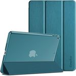 EasyAcc Case Compatible with iPad 10.2 9th Generation/ 8th Generation/ 7th Generation (iPad 10.2 inch 2021/2020/2019), Ultra Thin Translucent Cover for iPad 7 8 9 Auto Wake/Sleep, Peacock Blue