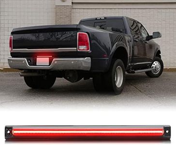 SHINEFIT LED Tailgate Light Bar Compatible with Ram 2500 3500 Dually 2006-2018, F1 Strobe Flash LED Tailgate ID Lightbar Smoked Lens