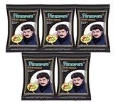 Parampara Ayurved Pure Natural Black Hair Colour Henna Powder No Harmful Chemicals with Coffee Methi Amla Bhringraj Hibiscus for All Hair Types | Black Natural Henna Powder | 100g (20g Pack of 5)