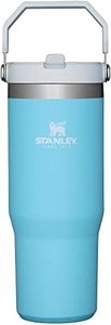 Stanley IceFlow Stainless Steel Tumbler with Straw - Vacuum Insulated Water Bottle for Home, Office or Car - Reusable Cup with Straw Leakproof Flip - Cold for 12 Hours or Iced for 2 Days (Pool)