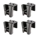 NKEOSN Pontoon Fender Clips with Spring, Boat Fender Clips for Square Rails, Adjustable Stainless Steel Bumpers Hangers, Boat Bumper Clips(4 Pack)