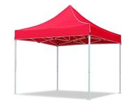 Invezo Gazebo Outdoor Tent 10x10 feet (Heavy Duty, 28 kgs/Red) Waterproof, Foldable Canopy/Portable Tent - 2 Mints Installation