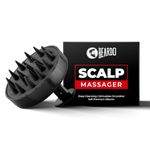 Beardo Scalp Massager for Hair with Removable Handle | Soft Silicone Bristles for Dry Massage, Oil & Shampoo