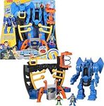 Fisher-Price Imaginext DC Super Friends Batman Playset, Robo Command Center with Detachable 10-inch Robot, Batman & Robin Figures Ages 3+ Years