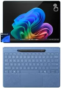 Microsoft Surface Pro 2-in-1 Tablet with Sapphire Flex Keyboard and Slim Pen, 13" Touchscreen Display, Snapdragon X Plus, 16GB RAM, 1TB SSD, Copilot+ PC, Alcantara Keyboard, Win 11 Pro, Sapphire