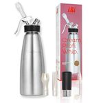 iSi Cream Profi Whipper 1L -Stainless Steel Whipper for Cream, Cold Foams, Mousses & Desserts. 2 Year Guarantee. Valid When Used with an iSi Charger.