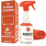 WHOOSH! Award-Wining Screen Cleaner - Safe for all screens - Smartphones, iPads, Eyeglasses, Kindle, Touchscreen TVs - Includes 1 unit of 500ml/16.9 fl oz W/Cloth +Bonus Emoji Cloth