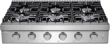AAOBOSI Gas Cooktop 36 inch Gas Stove Built-in Gas Range Commercial Gas Stove Top, Propane Cooktop NG/LPG Switch, 6 Cast Iron Stove Top Covers for Gas Burners with 6 Burners for Cooking, Gas Grilling