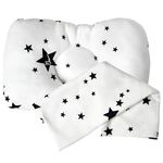 a baby cherry Baby Pillow :: Organic Cotton Head Shaping Baby Pillows for New Born Baby (0M to 3 Yr) - Unisex || Washable || 3D Mesh Structure || Prevent Flat Head + Pillow Cover (Star)