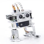 SUNFOUNDER PiSloth AI Programmable 4 DOF Robot Kit for Raspberry Pi Dancing, Obstacle Avoidance, Object Tracking, TTS, Multifunctional DIY Bionic Robot for Children and Adults