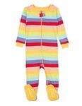 Leveret Kids Pajamas Baby Boys Girls Footed Pajamas Sleeper 100% Cotton (Colorful, Size 12-18 Months)