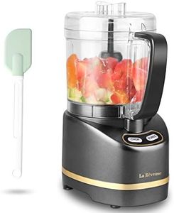 La Rêveuse Mini procesador de alimentos eléctrico con 200 vatios, recipiente de preparación de 2 tazas para picar, picar, moler, licuar, hacer puré, gris (Dark Grey)